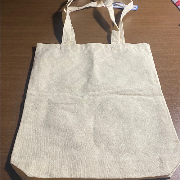 Betty Boop canvas Tote Bag w Betty sitting on cherries. NWT About 12.5x15.5x3 - Picture 4 of 4